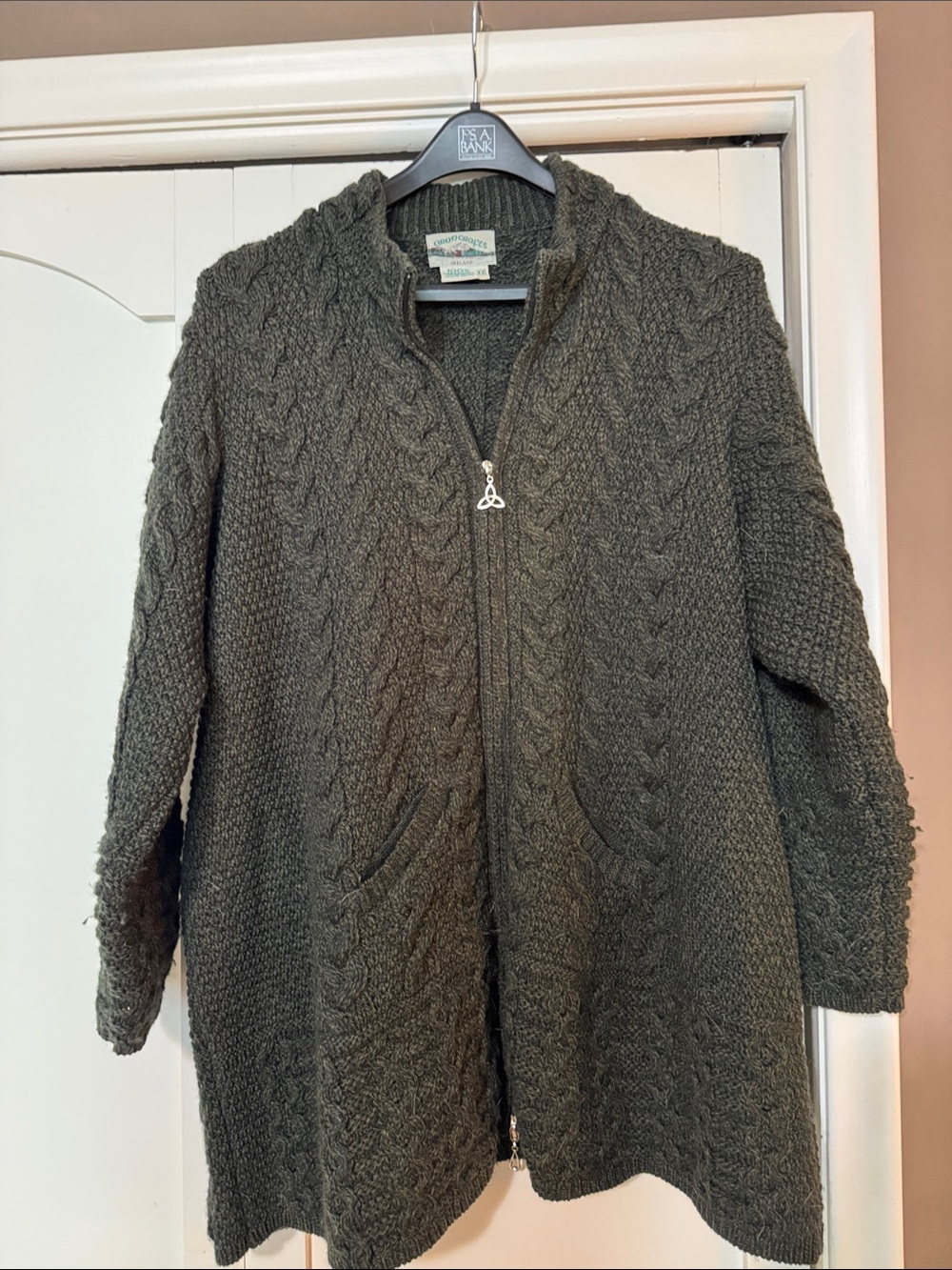 Womens knitted zip cardigan jacket - Picture 1 of 1